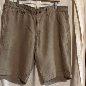 Lucky Brand Men's Khaki Flat Front Shorts